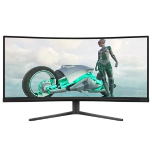 34" monitor gaming philips 34m2c3500l, va 3440x1440 wqhd, negru
