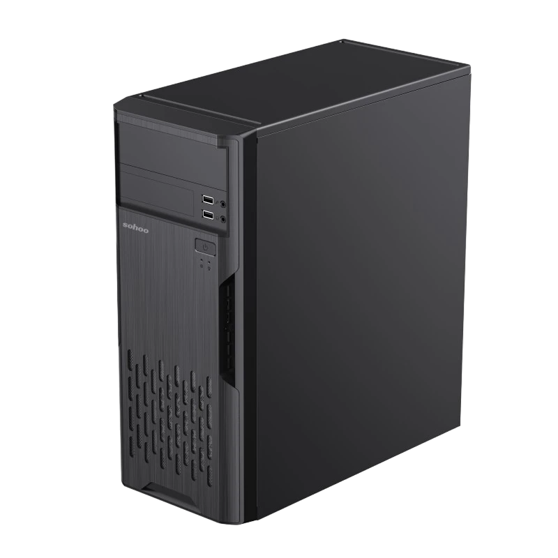 Carcasă pc sohoo 2810bk, midi-tower, atx, negru 2