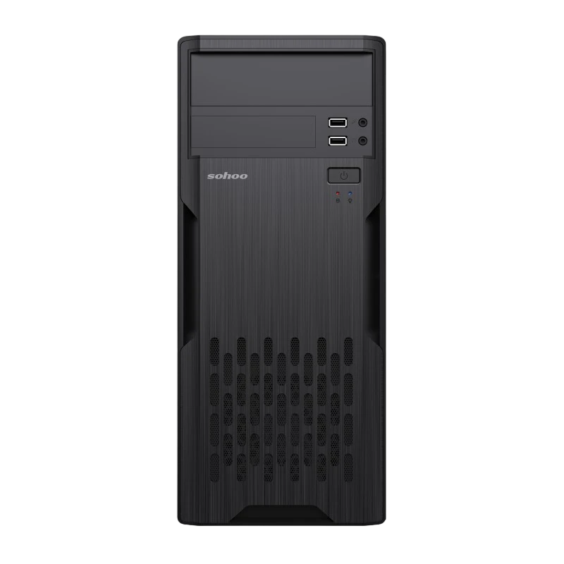 Carcasă pc sohoo 2810bk, midi-tower, atx, negru 3