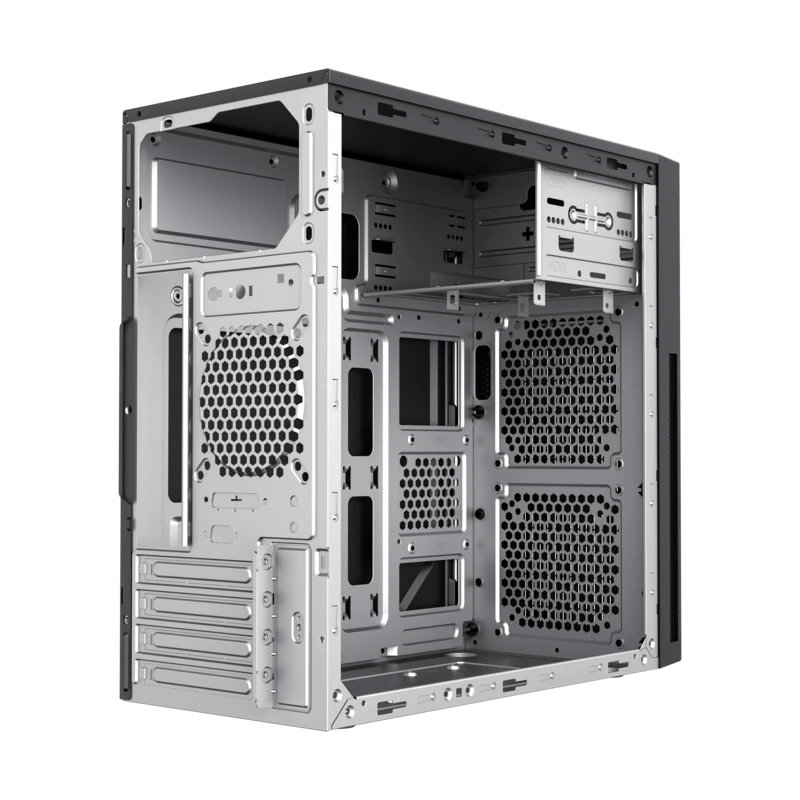 Carcasă pc sohoo 6521bk, micro-atx, atx, negru 2