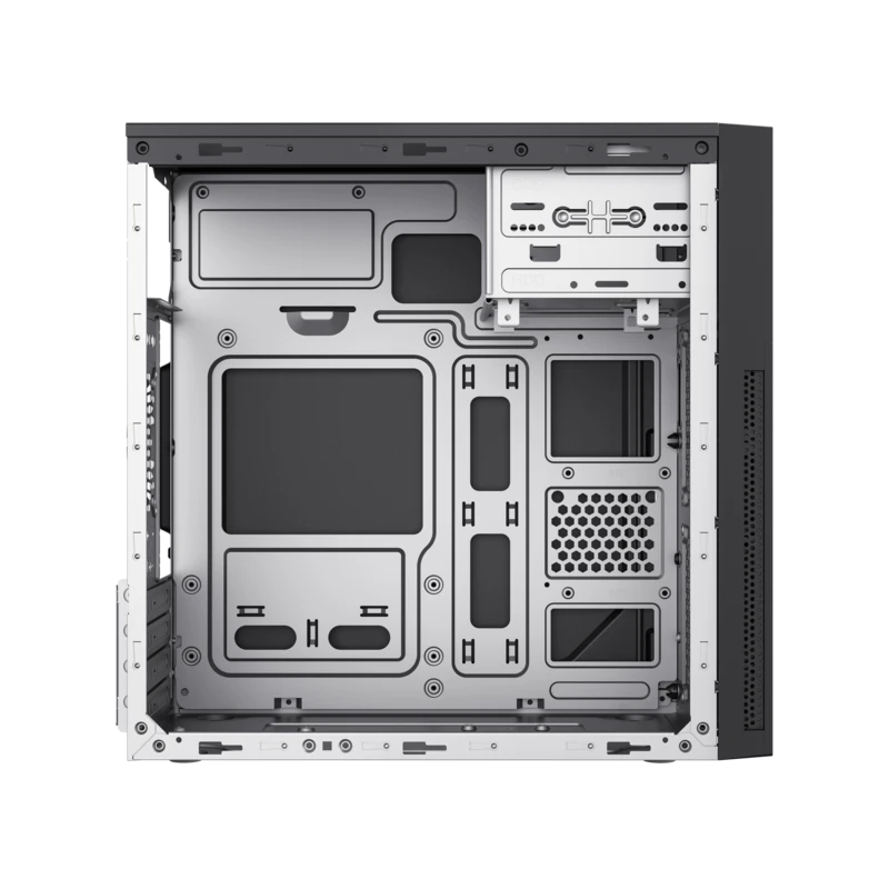 Carcasă pc sohoo 6521bk, micro-atx, atx, negru 7