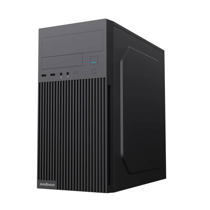 Carcasă pc sohoo 6521bk, micro-atx, atx, negru 10