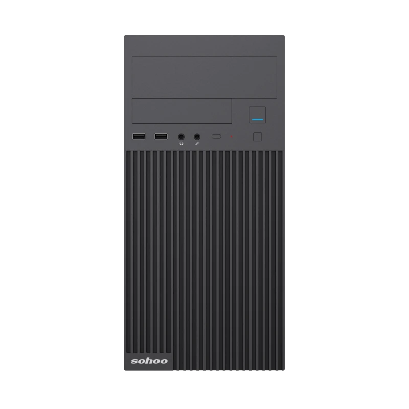 Carcasă pc sohoo 6521bk, micro-atx, atx, negru 4