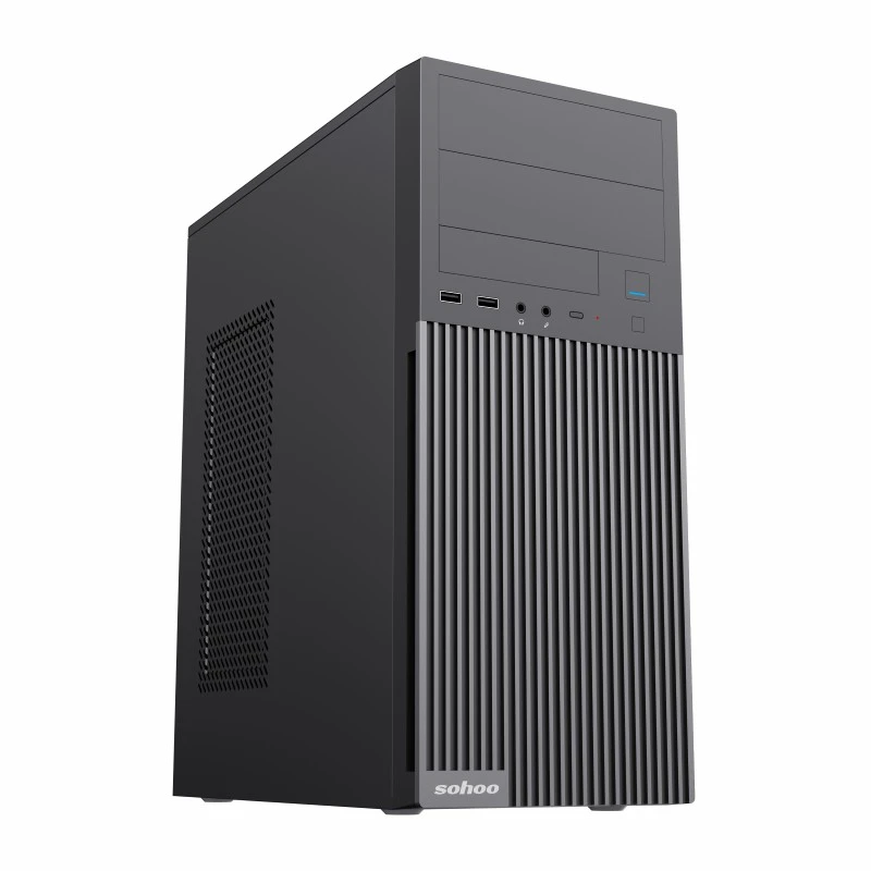 Компьютерный корпус sohoo 2815bk, midi-tower, atx, чёрный 8