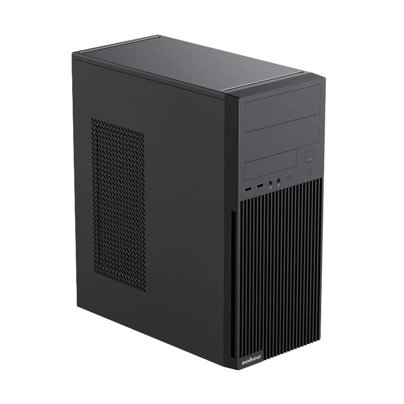 Компьютерный корпус sohoo 2815bk, midi-tower, atx, чёрный 2