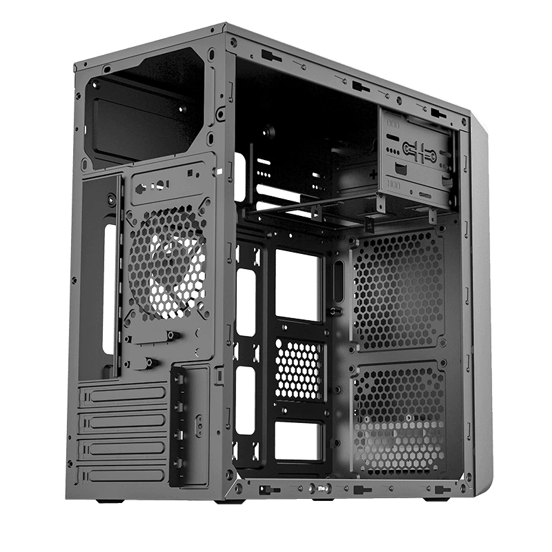 Компьютерный корпус sohoo 6503bk, micro-atx, atx, чёрный 6