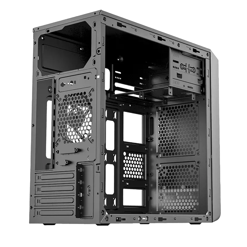 Компьютерный корпус sohoo 6503bk, micro-atx, atx, чёрный 3