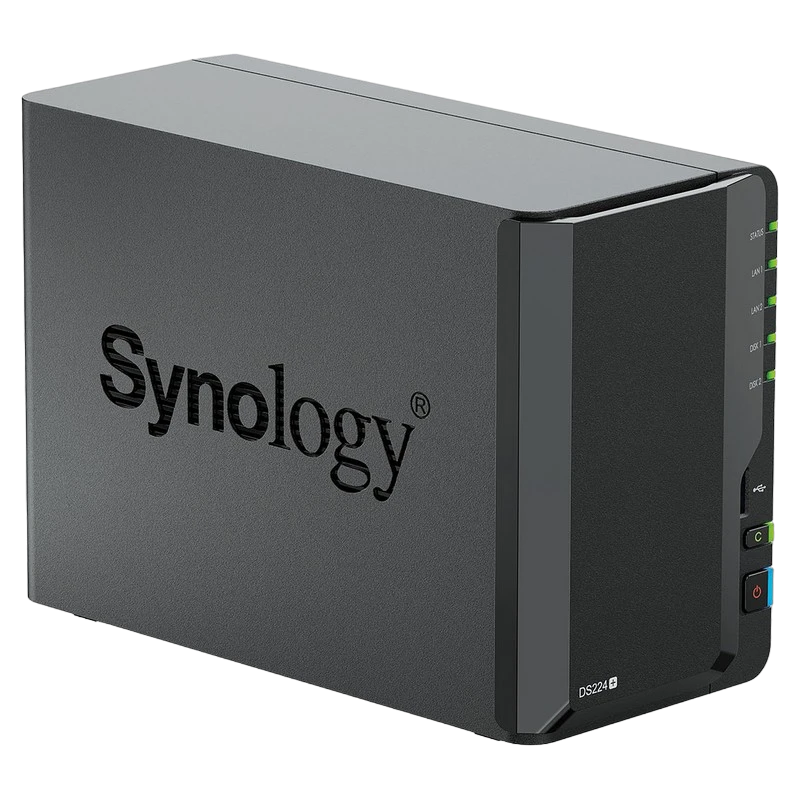 Сетевое хранилище synology ds224+, чёрный 5