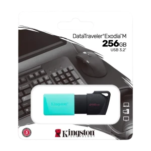 Memorie usb kingston datatraveler exodia m, 256gb, negru/albastru Thumbnail 4