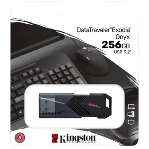 Memorie USB Kingston DataTraveler Exodia Onyx, 256GB, Negru