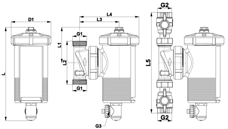 Filtru antimagnetita herz herzmag 3/4'' 1130102 2