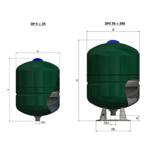 Vas de expansiune incalzire si acm elbi dpv 50l