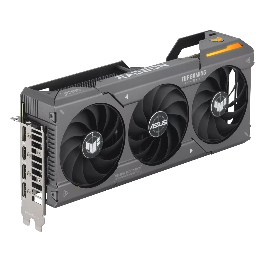Видеокарта asus tuf-rx7600xt-o16g-gaming, 16gb gddr6 128bit 8