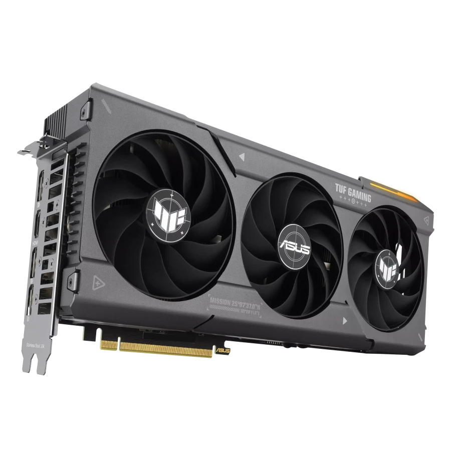 Видеокарта asus tuf-rx7600xt-o16g-gaming, 16gb gddr6 128bit 9