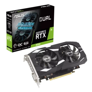 Видеокарта ASUS DUAL-RTX3050-O6G, 6GB GDDR6 96бит 