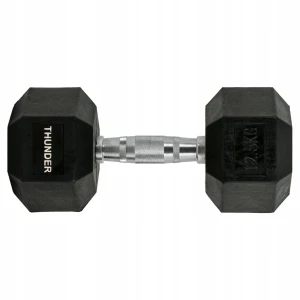Гексагональная гантель hexagonal dumbbells thunder 12,5 кг Thumbnail 2