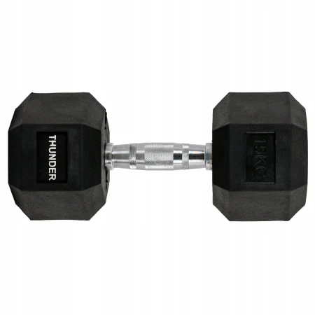 Гексагональная гантель hexagonal dumbbells thunder 15 кг 2