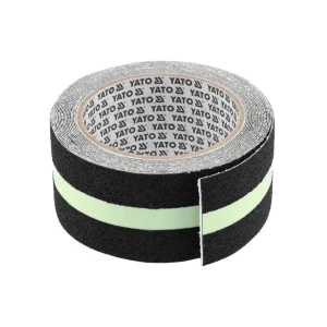 Bandă adezivă fluorescentă antiderapantă 50 mm x 5 m negru yato Thumbnail 1