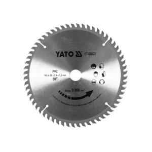 Диск для резки по пластику 185 * 20 mm yato