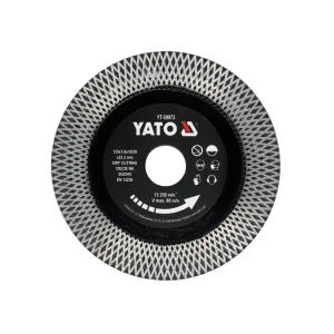 Disc diamantat pentru ceramică 125 * 22.23 mm yato