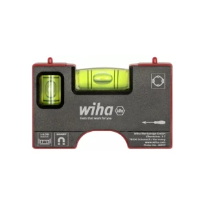 Уровень карманный магнитный 110 x 50 мм 2 глазка wiha