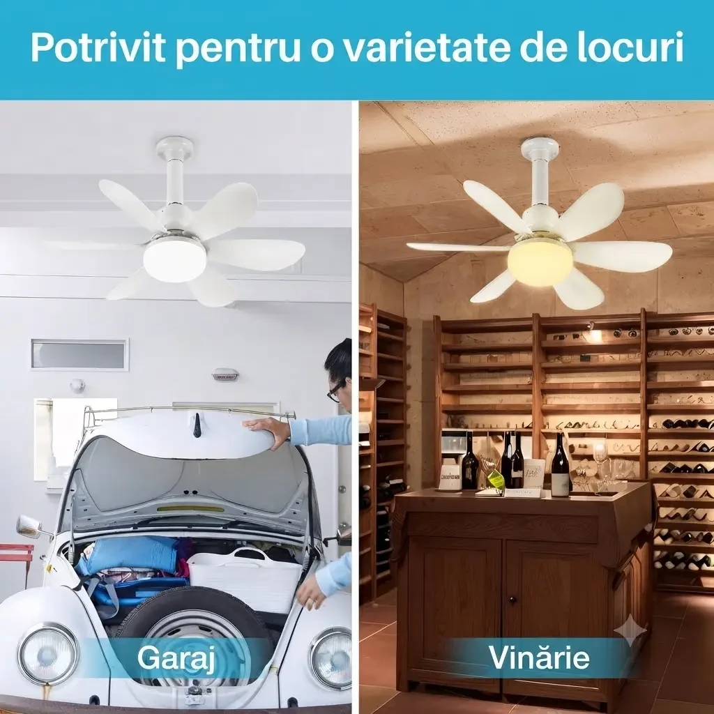 Lampă electrică ,,flower fan light" 40w, e27 (83795) 5