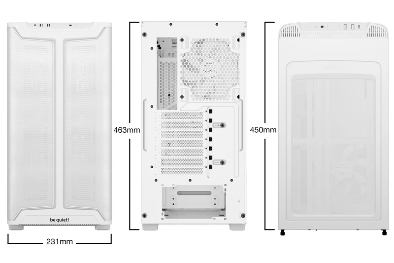 Компьютерный корпус be quiet! pure base 501 dx, midi-tower, без блока питания, белый 7