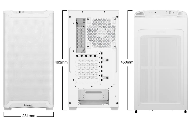 Компьютерный корпус be quiet! pure base 501 lx, midi-tower, без блока питания, белый 2