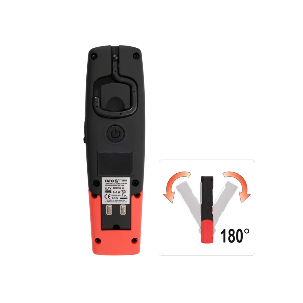 Lampă led pentru atelier 7 w 6500 k 220 - 240 v 2600 mah (li-ion) yato 2