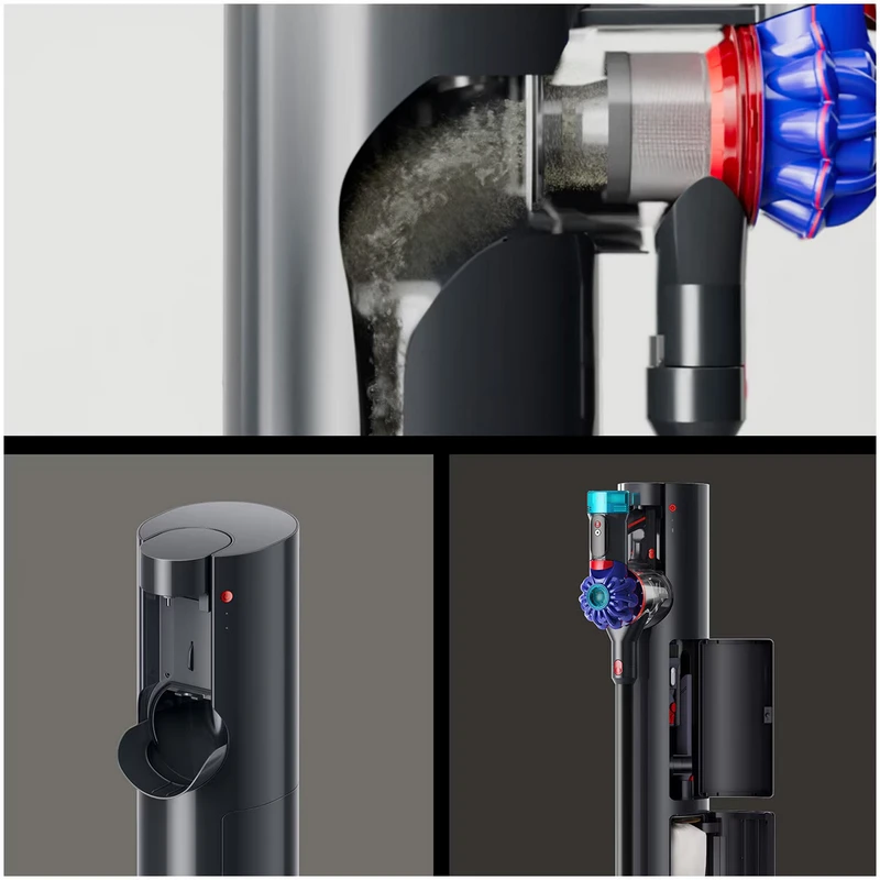 Aspirator vertical dyson v10 konical + auto empty dock, vinca | negru 13