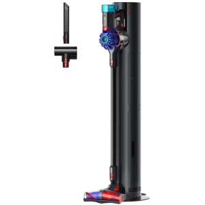 Aspirator vertical dyson v10 konical + auto empty dock, vinca | negru