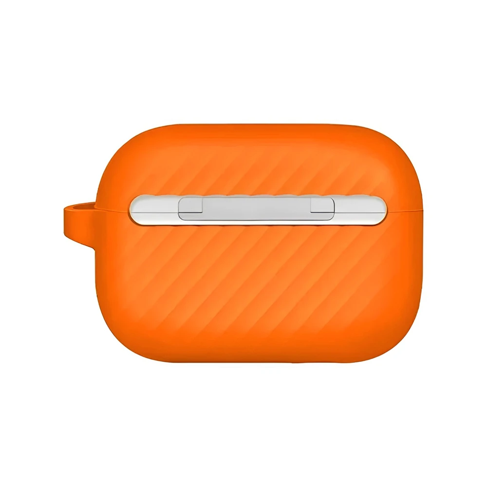 Uniq case силиконовый чехол hang для airpods pro 2-го поколения, оранжевый 2