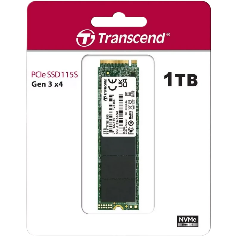 Накопитель ssd transcend mte115s, 1000гб, ts1tmte115s 2