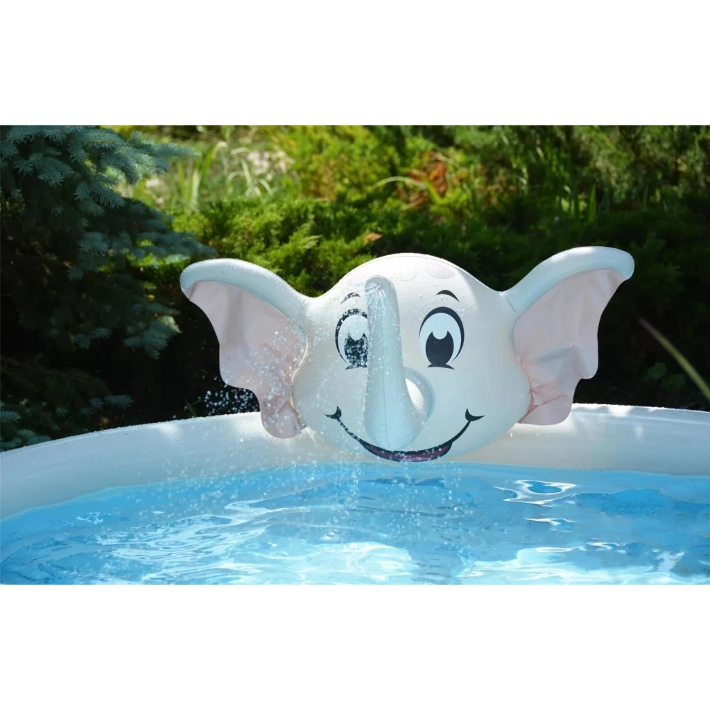 Piscină pentru copii cu fântână sunclub elephant 3d spray 205x205x47 cm (17821) 3