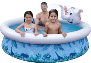 Piscină pentru copii cu fântână sunclub elephant 3d spray 205x205x47 cm (17821) Thumbnail 3