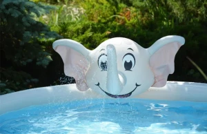 Piscină pentru copii cu fântână sunclub elephant 3d spray 205x205x47 cm (17821) Thumbnail 4