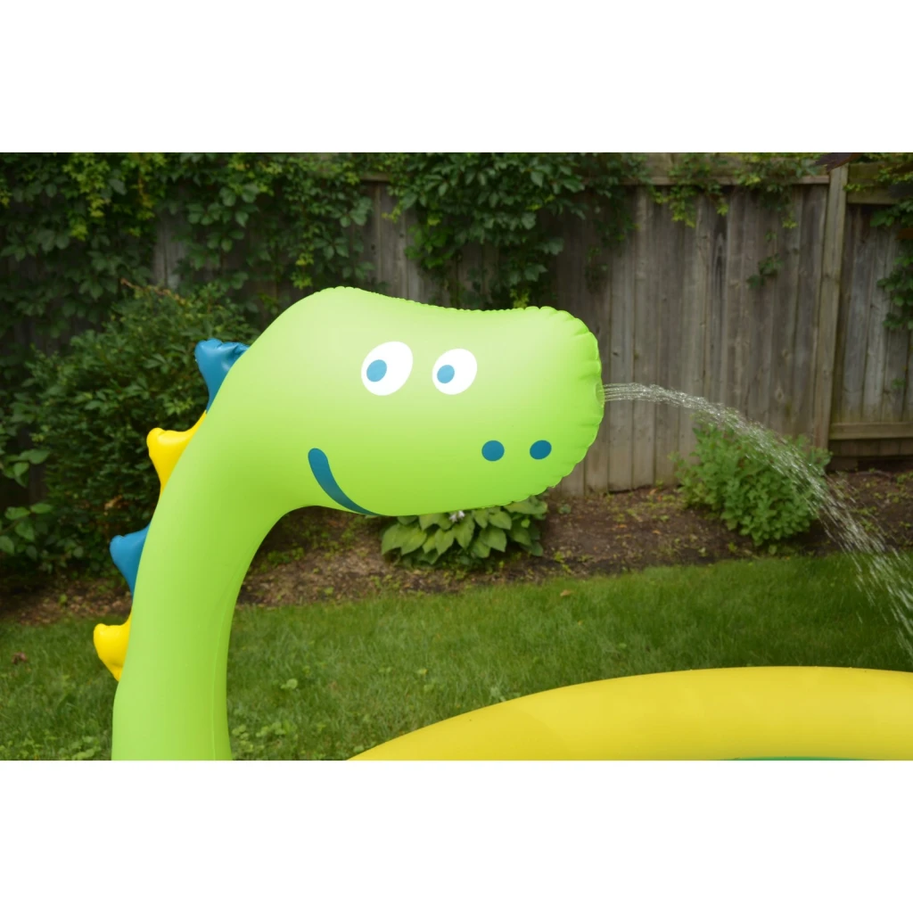 Piscină pentru copii cu fântână sunclub dinosaur 3d spray 175x175x62 cm(17786) 2