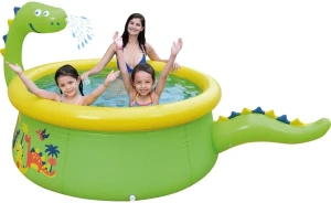 Piscină pentru copii cu fântână sunclub dinosaur 3d spray 175x175x62 cm(17786) Thumbnail 4