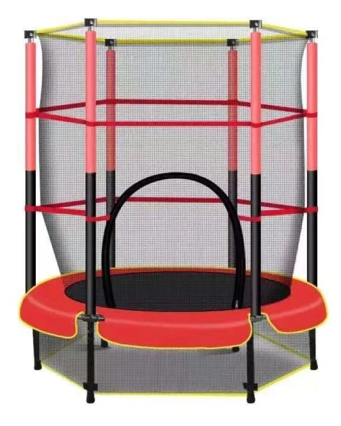 Батут 4play at113 (140cm) black/red 2