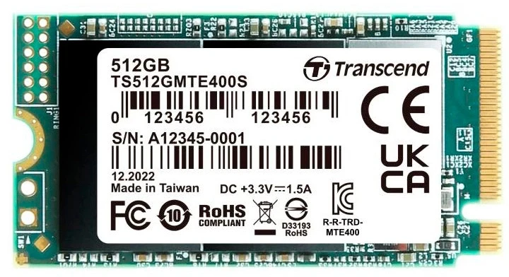 Накопитель ssd transcend mte400s, 512гб, ts512gmte400s 3