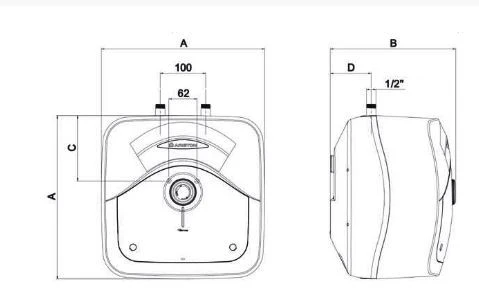 Boiler ariston andris r 10u pl (3100331) 4