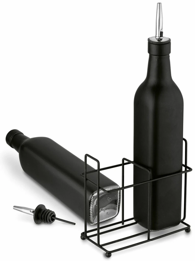 Set de sticle pentru ulei și oțet tadar black matte 2pcs 2