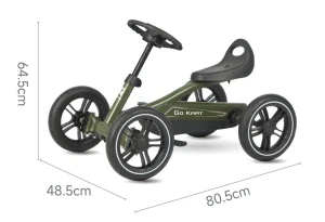 Kart cu pedale qplay gokart haki Thumbnail 2