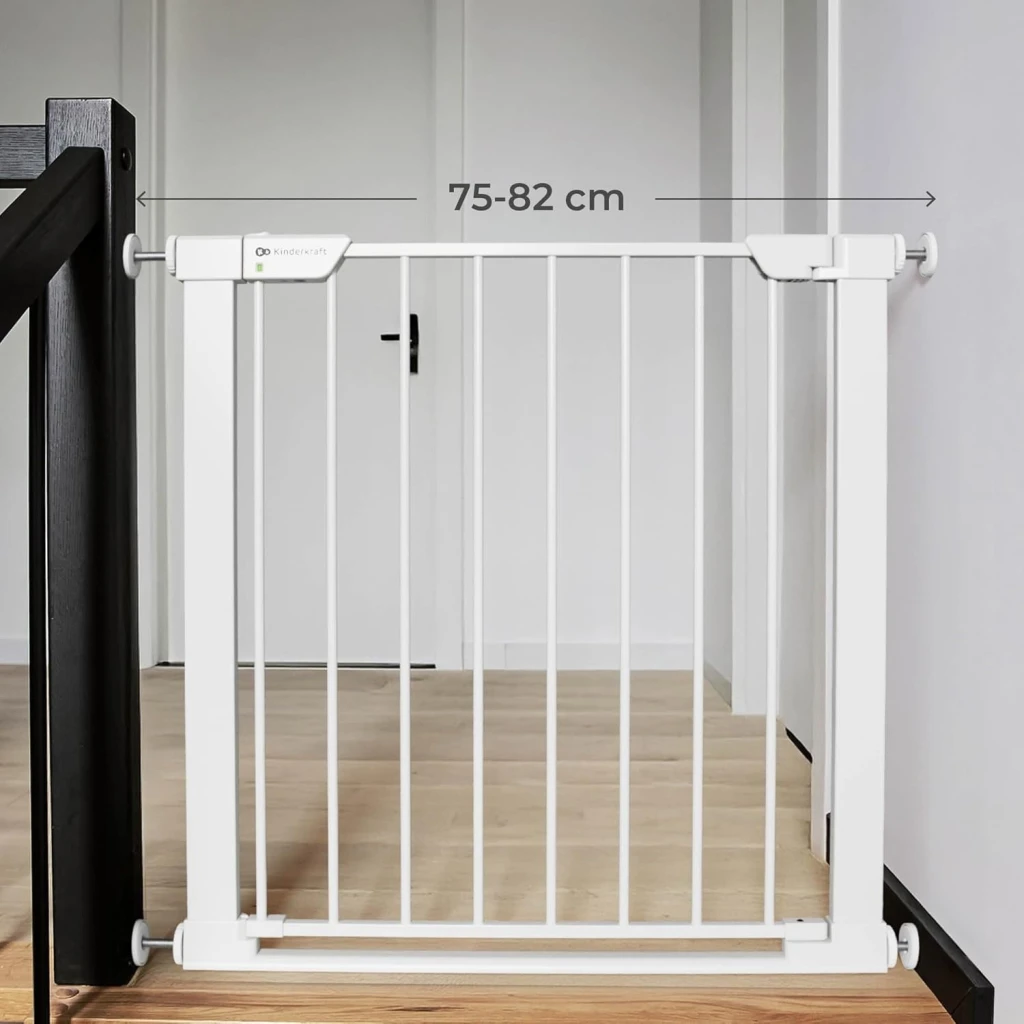 Ворота безопасности kinderkraft safe snap white (kasasn00wht0000) 4