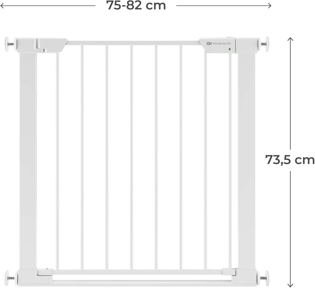 Ворота безопасности kinderkraft safe snap white (kasasn00wht0000) 7