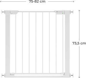 Ворота безопасности kinderkraft safe snap white (kasasn00wht0000) Thumbnail 7