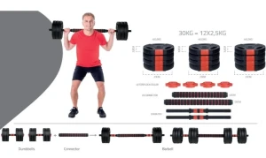 Gantera pure hybrid dumbell set 30kg Thumbnail 5