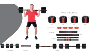 Гантель pure hybrid dumbell set 40kg Thumbnail 4