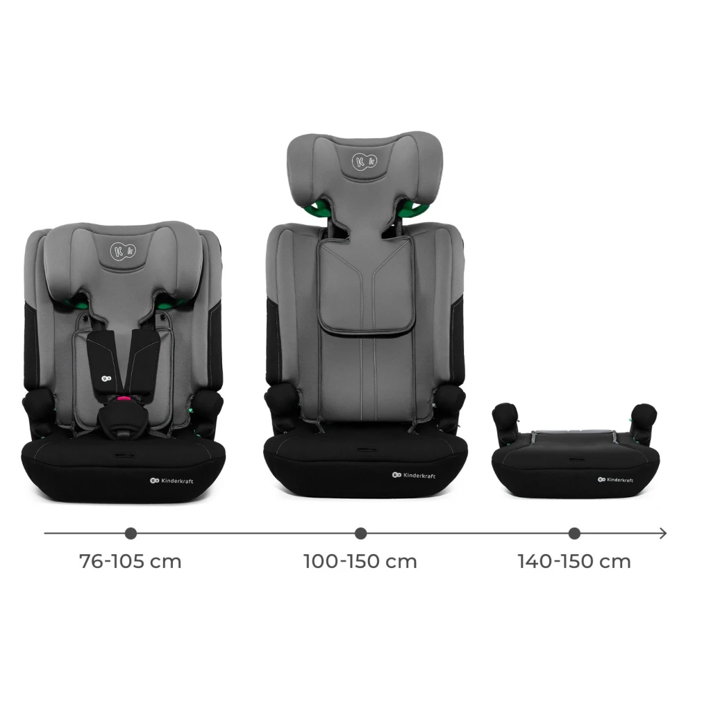 Детское автокресло kinderkraft i-comfy i-size dark grey (kcicom00dgr0000) 2
