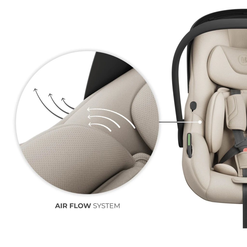 Scaun auto pentru copii kinderkraft i-light beige (kcilit00beg0000) 7